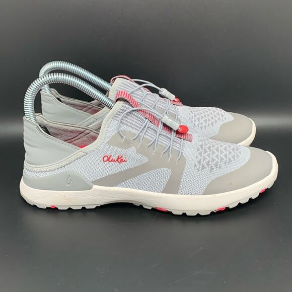 Olukai Gray‎ Miki Trainer Shoes Women’s Sz 7 - Picture 1 of 9